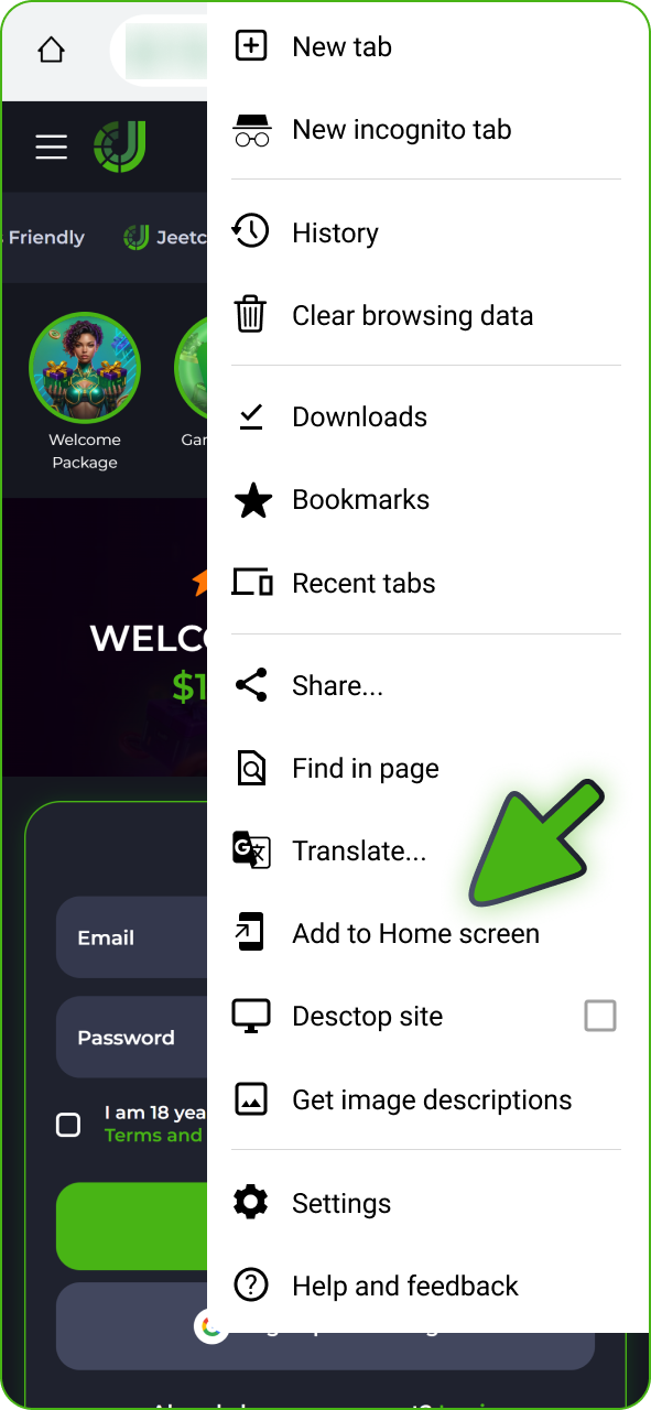 Tap on this button to get JeetCity android PWA app.