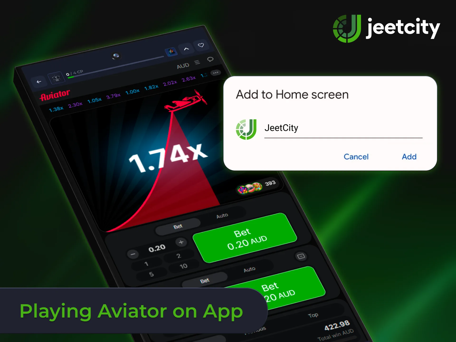 Download the JeetCity mobile app to enjoy seamless Aviator gaming on the go.