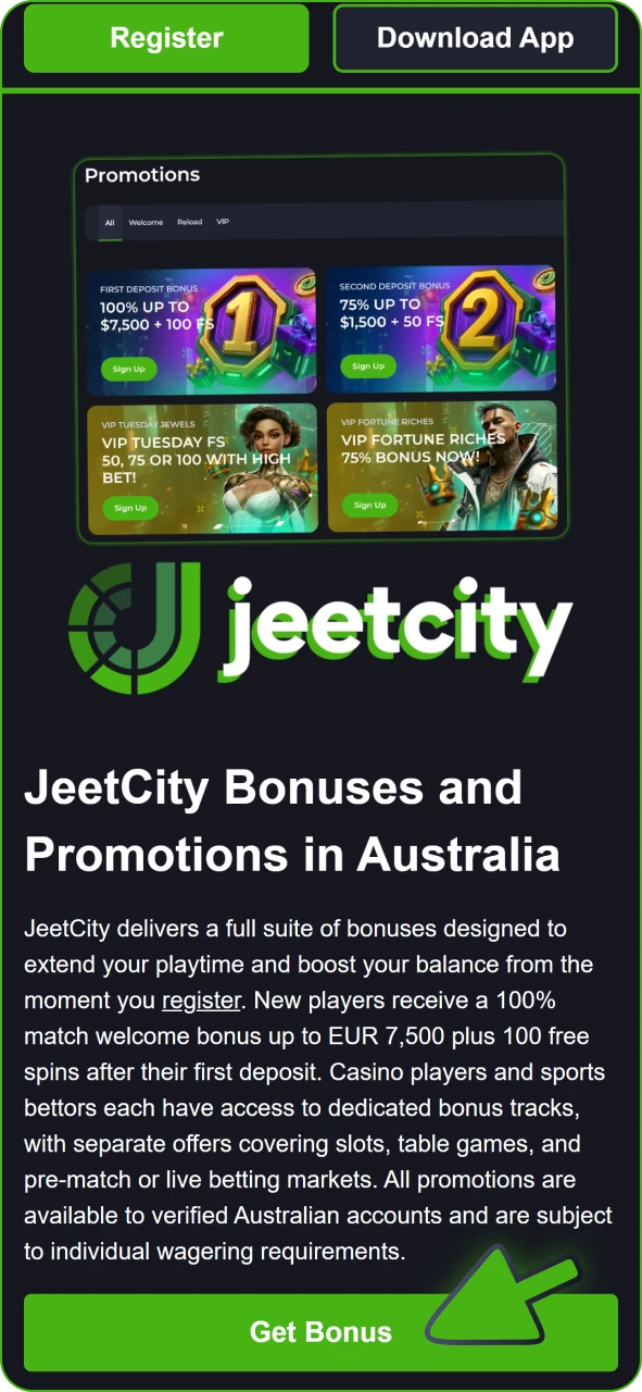 Tap here to get welcome bonus at JeetCity.