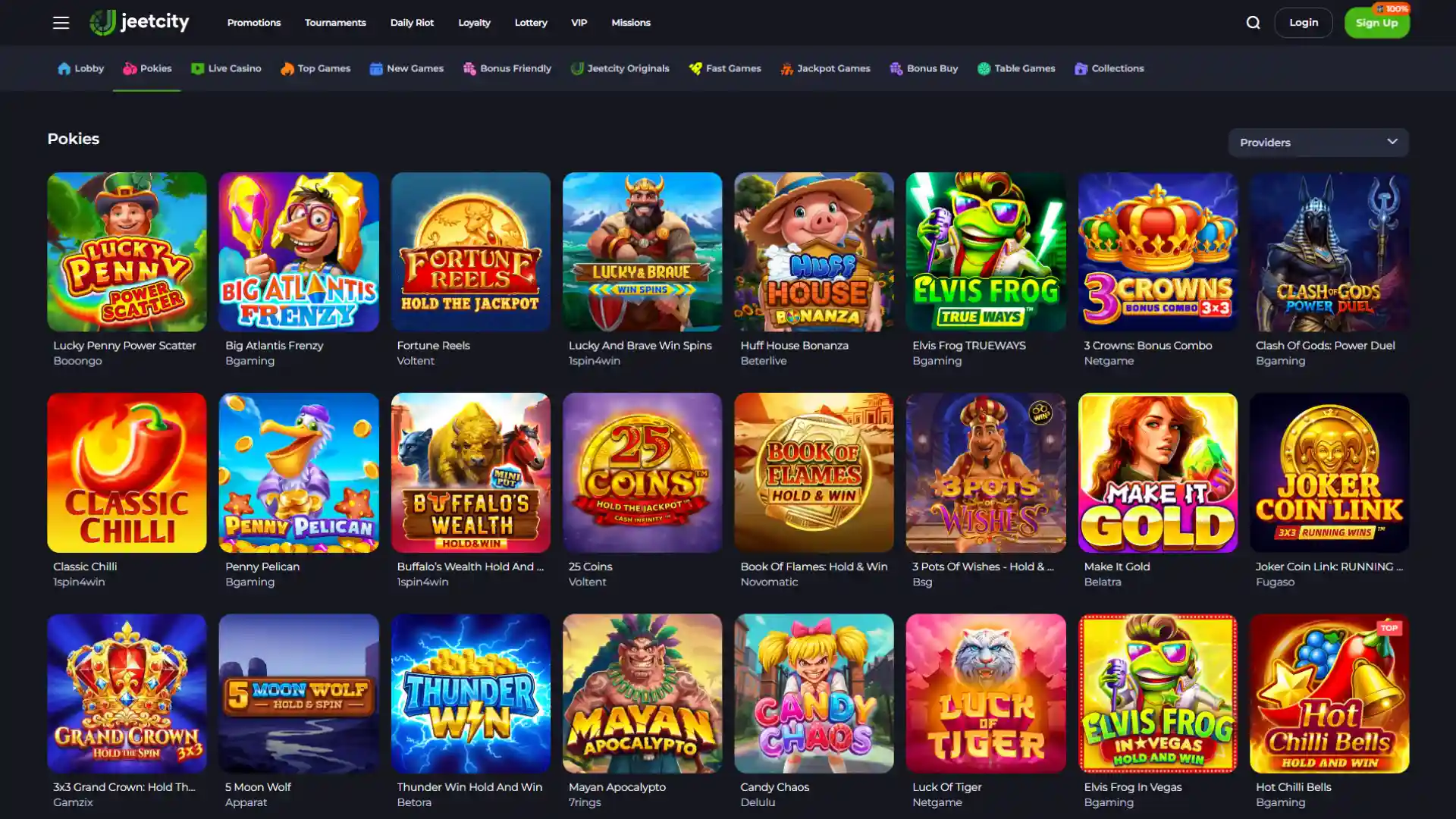 Play different casino games at JeetCity Australia.
