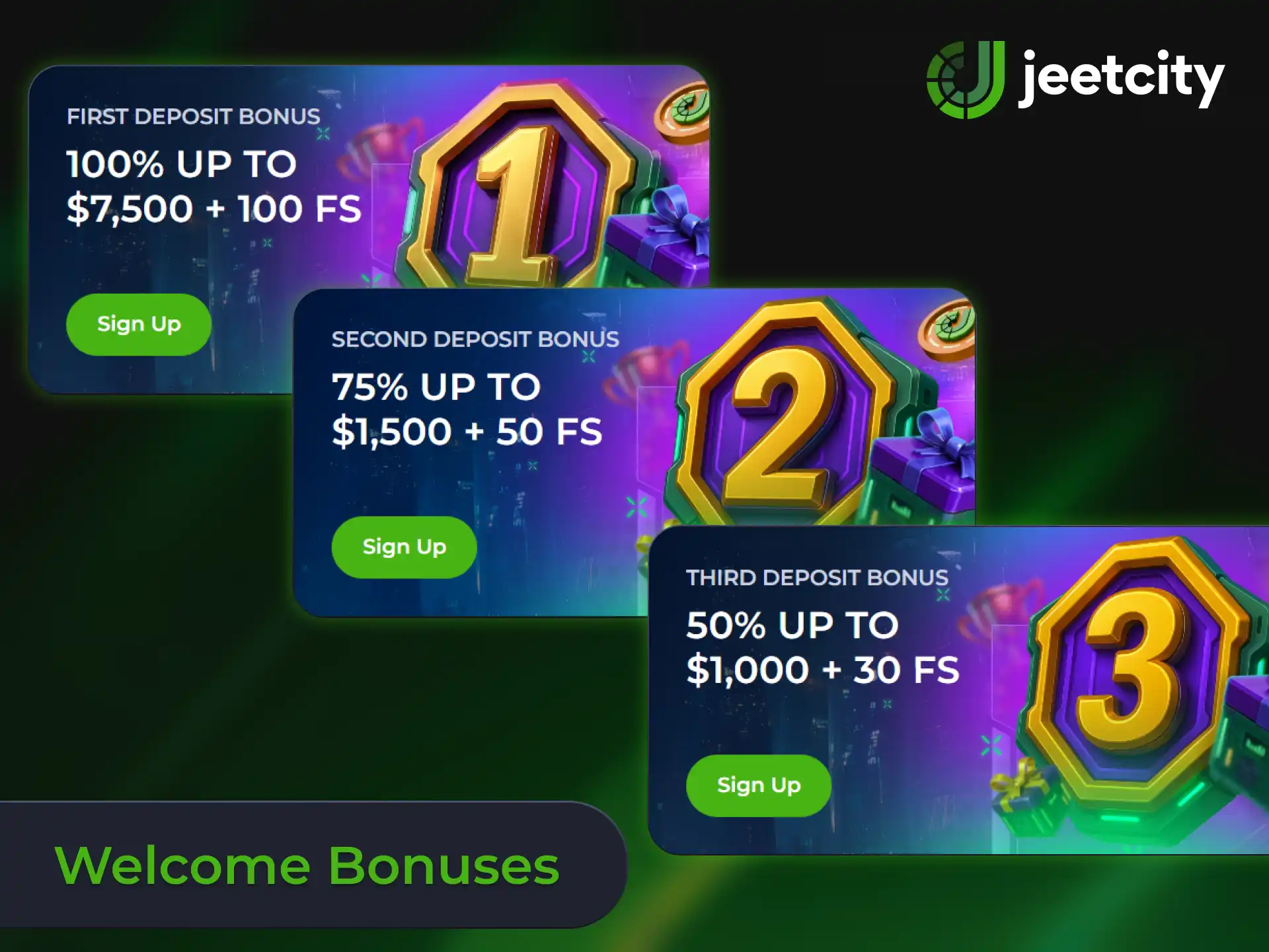 Grab generous rewards and boost your balance with welcome bonus at JeetCity.