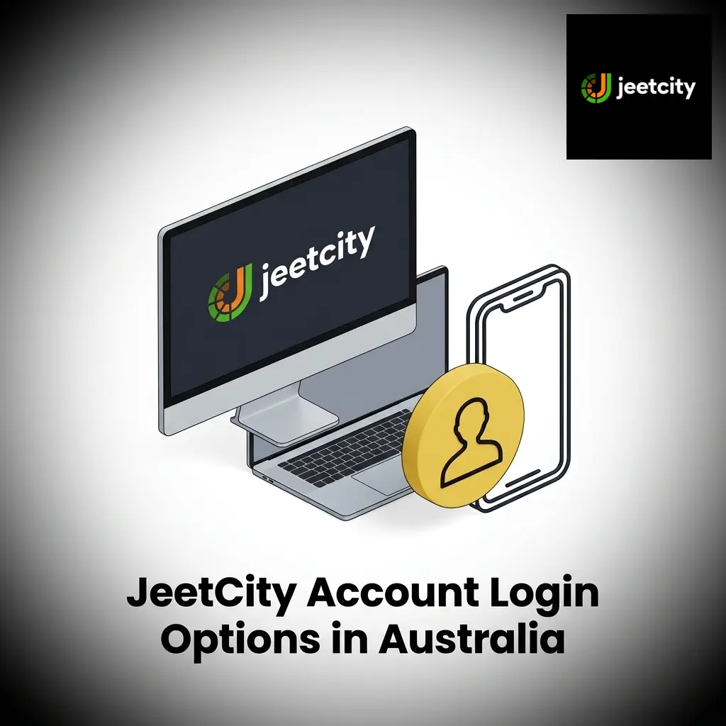 JeetCity Australia login options showing phone number and email sign-in methods on the official website