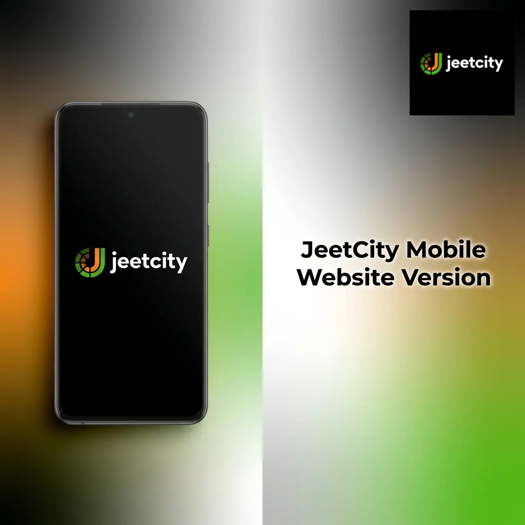 JeetCity mobile website interface on smartphone showing casino games, sports betting, and account tools in browser