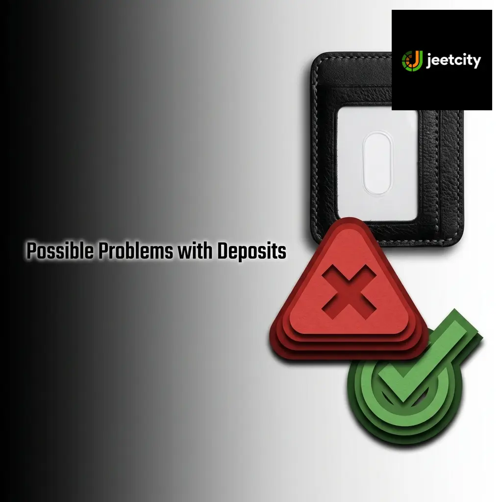 JeetCity deposit problems guide covering declined cards, unconfirmed crypto, limits, and KYC verification blocks