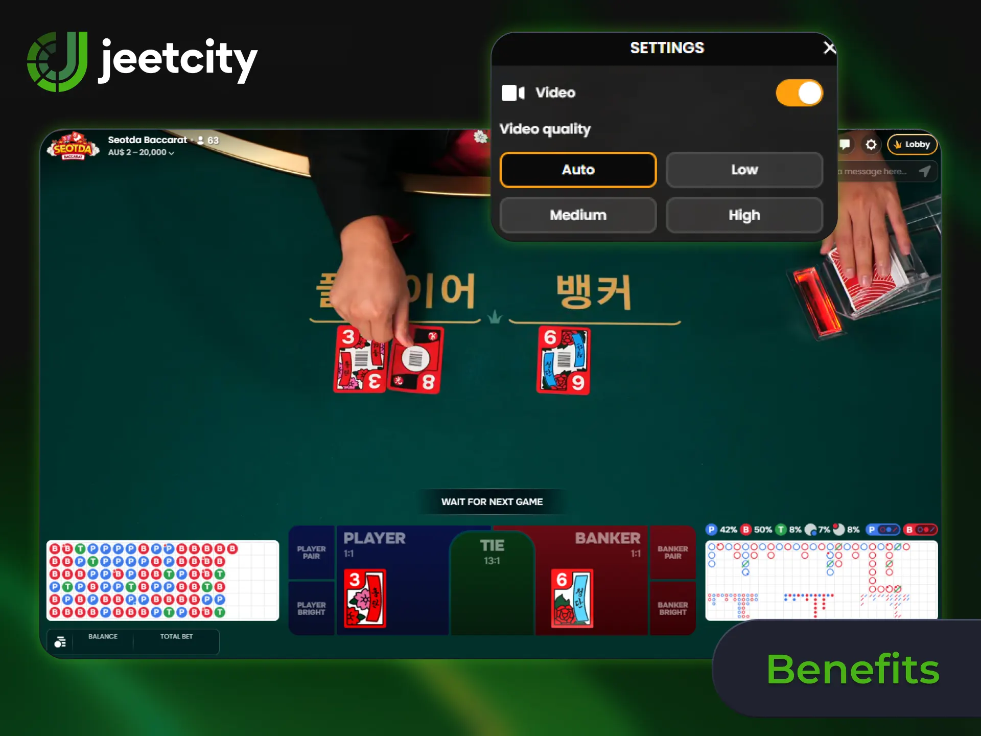 Unlock exclusive benefits when you play live casino games at JeetCity Official.