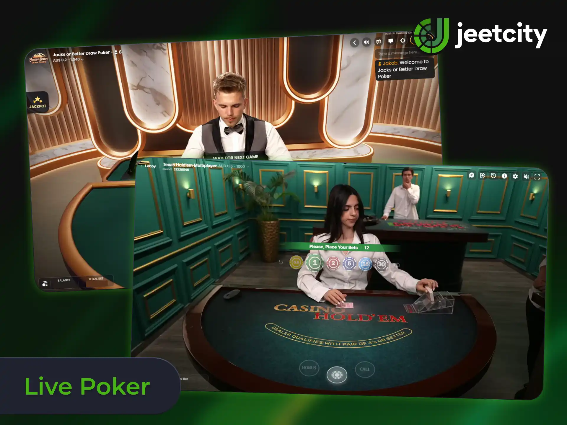 Win big playing JeetCity live poker today.