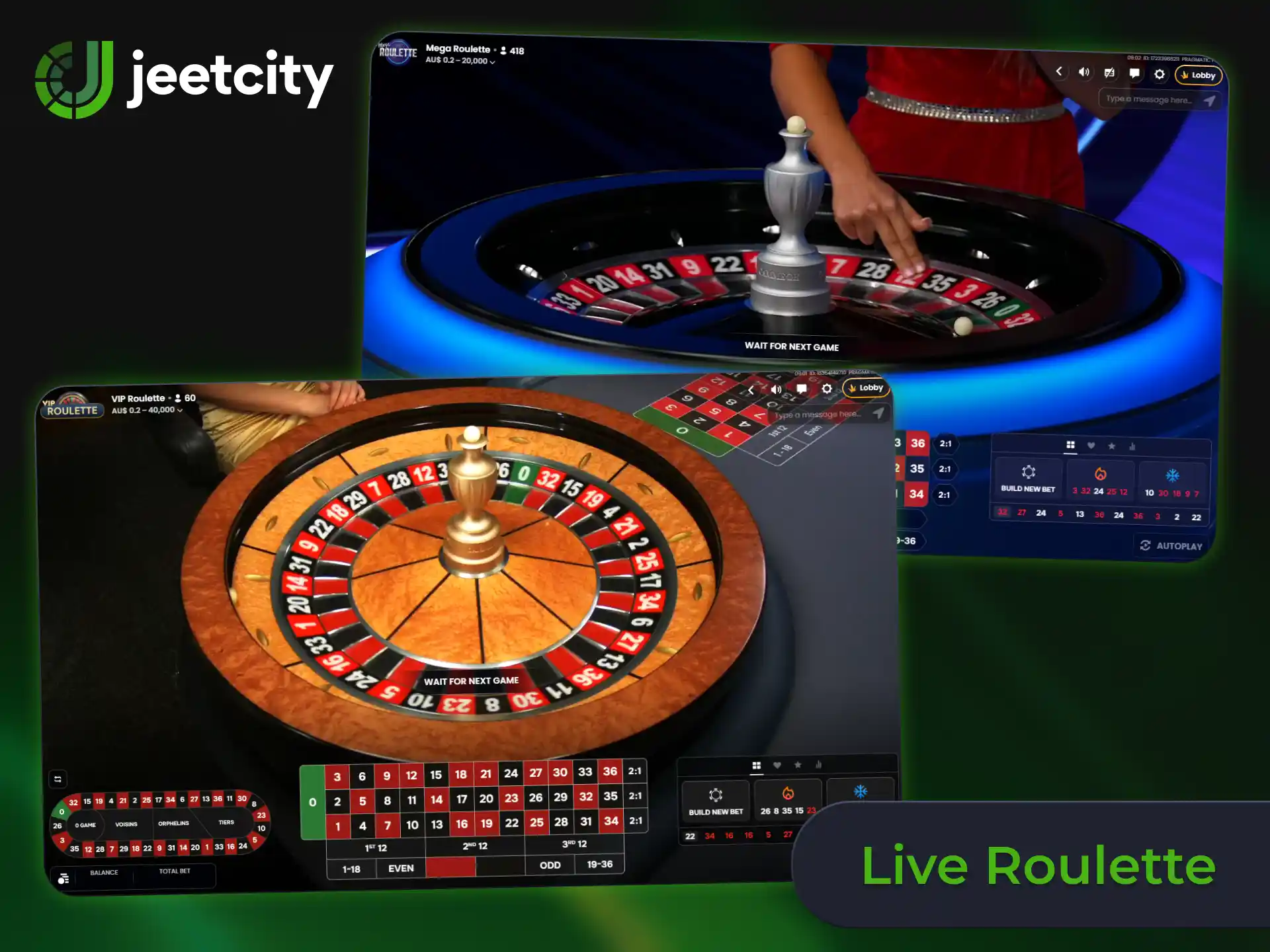Feel the thrill of JeetCity live roulette games.