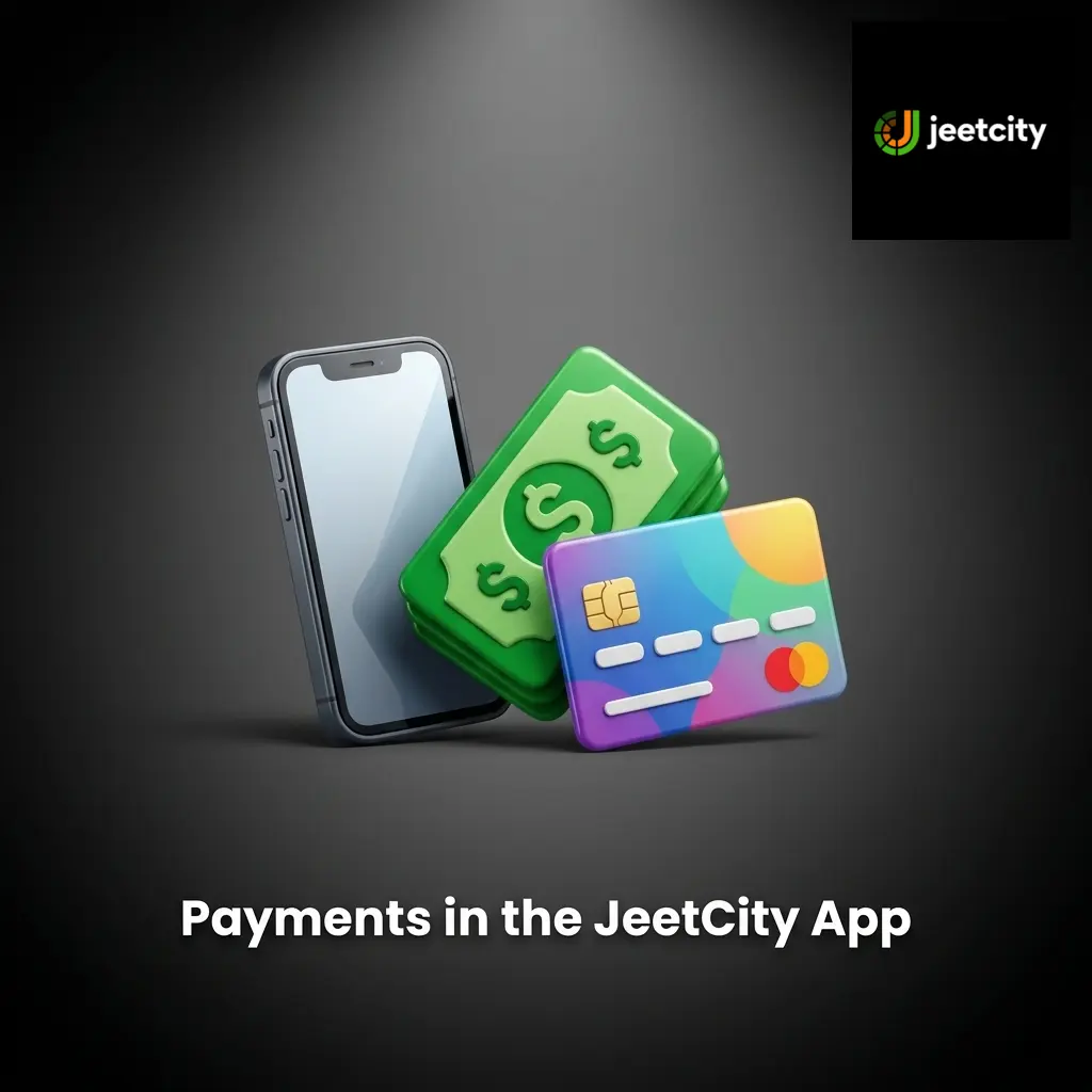 JeetCity app payment methods including VISA, Mastercard, Skrill, Neteller, ecoPayz, and CoinsPaid for Australian users