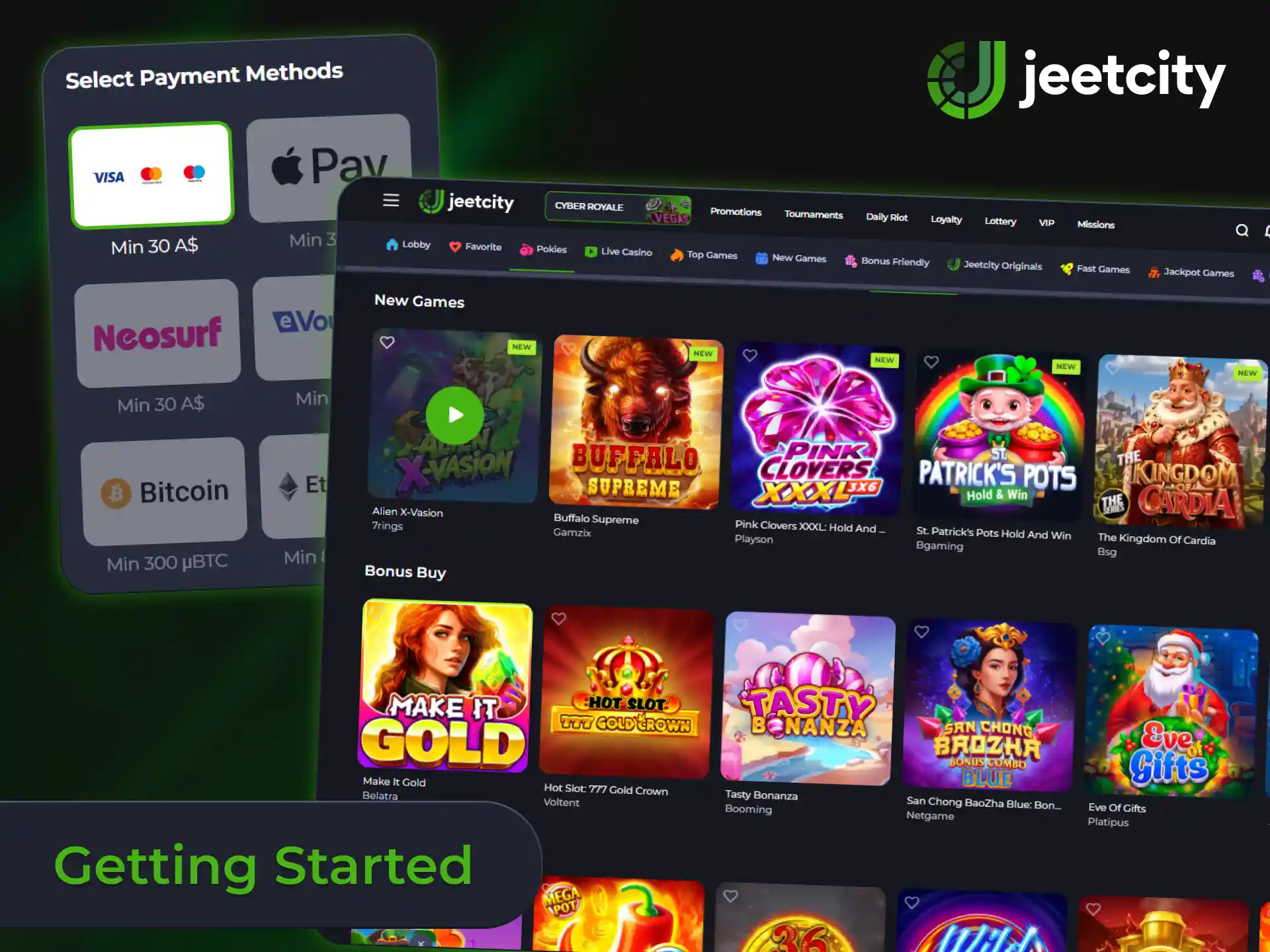 Start your gaming journey today by playing online slots at JeetCity.