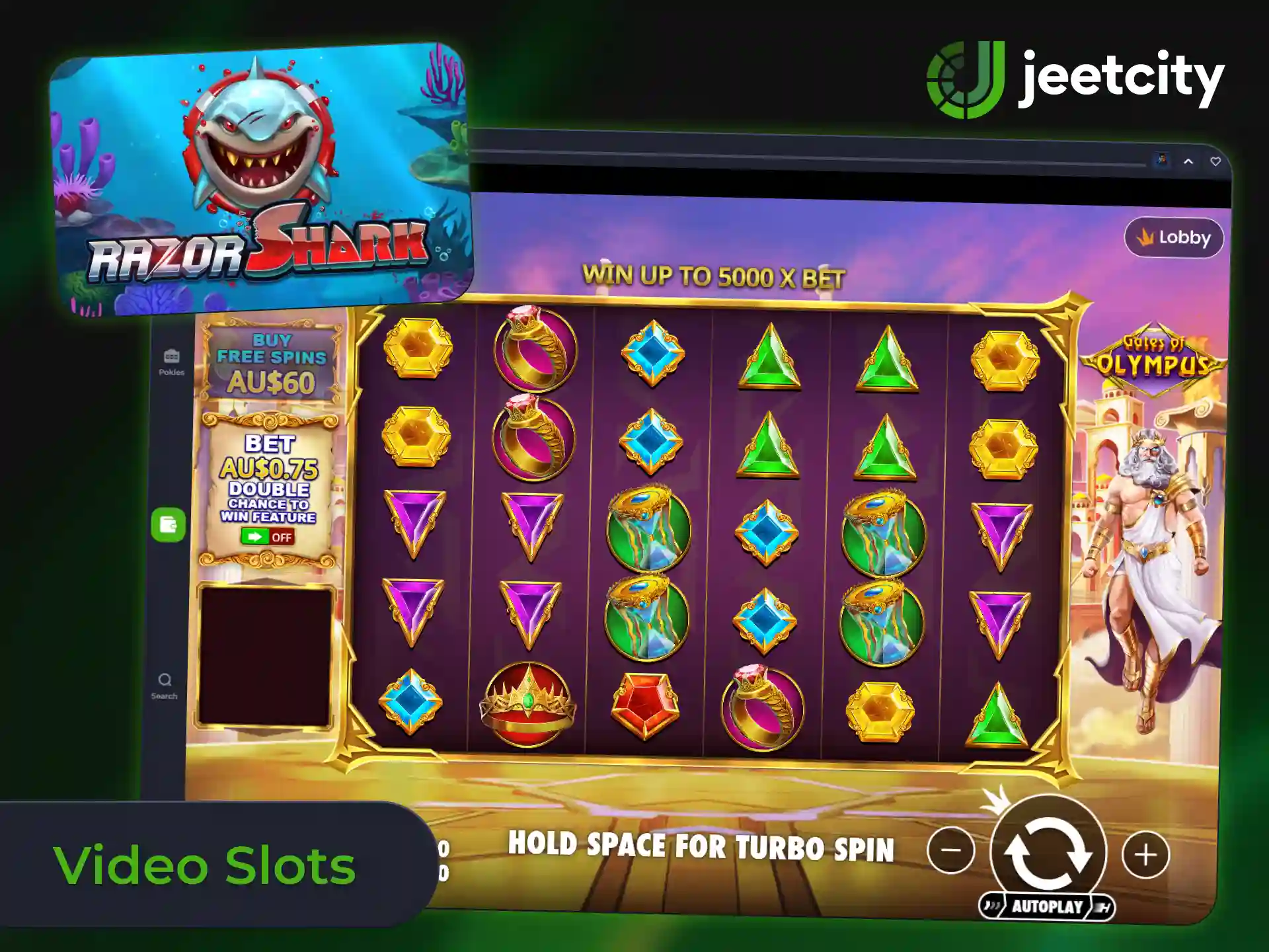 Immerse yourself in modern video slot games with rich features at JeetCity.